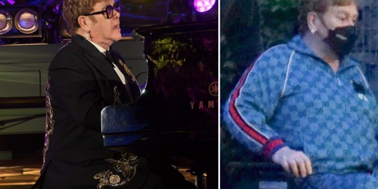 Elton John says he's in 'top health' after wheelchair photos