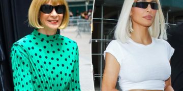 Kim Kardashian and Anna Wintour 'twin' with bob haircut