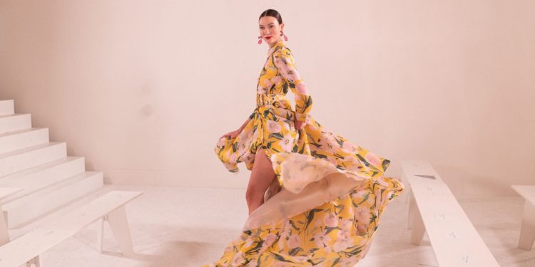 Carolina Herrera creates a secret garden at New York Fashion Week