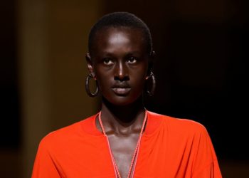 Hermes takes polished fashion to desert rave set at Paris Fashion Week