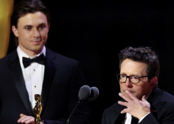 Actor Michael J. Fox accepts honorary Oscar for Parkinson’s advocacy