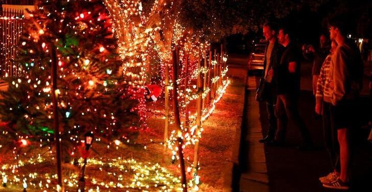 Cape Town home decked in thousands of lights spreads festive joy