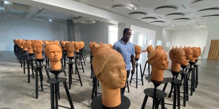 Missing Chibok girls sculpted in clay in Nigeria art project