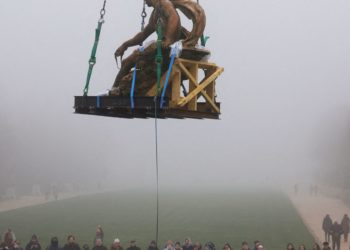 Apollo lifted out of Versailles’ gardens for restoration