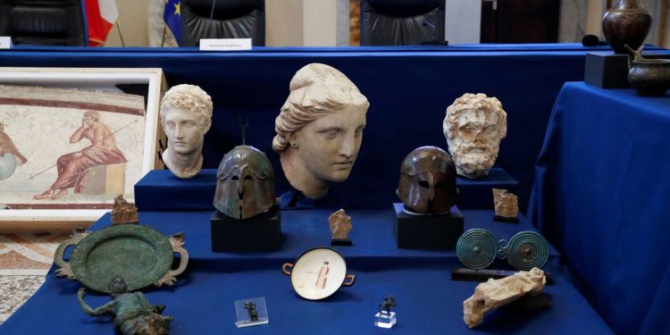 Italy welcomes home looted ancient artworks from the U.S.