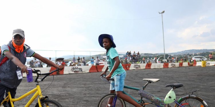 South African township boys spin bikes to stay out of trouble