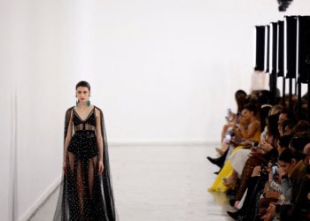 Giambattista Valli fills fall runway show with tweeds at Paris Fashion Week