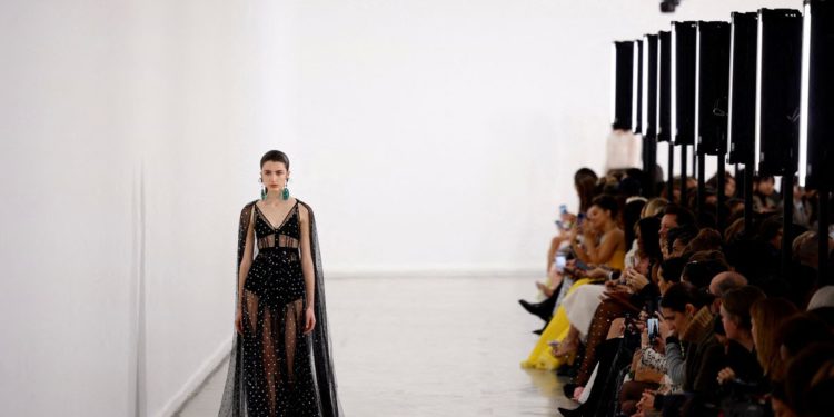 Giambattista Valli fills fall runway show with tweeds at Paris Fashion Week