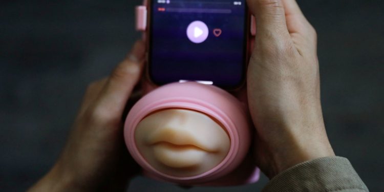 Chinese firm invents lockdown-inspired kissing machine for remote lovers