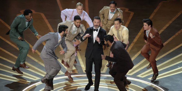 Oscar host Jimmy Kimmel hails movie-going rebound, cracks wise about ‘the slap’
