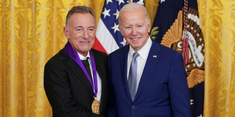 Biden honors Springsteen, Julia Louis-Dreyfus, Mindy Kaling