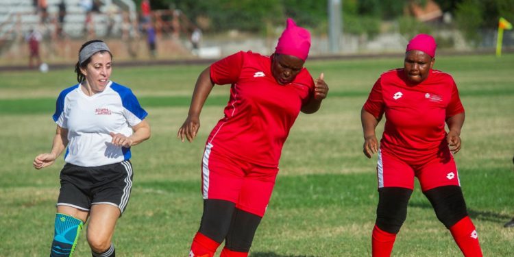 South Africa’s grannies kick out stereotypes on the soccer field