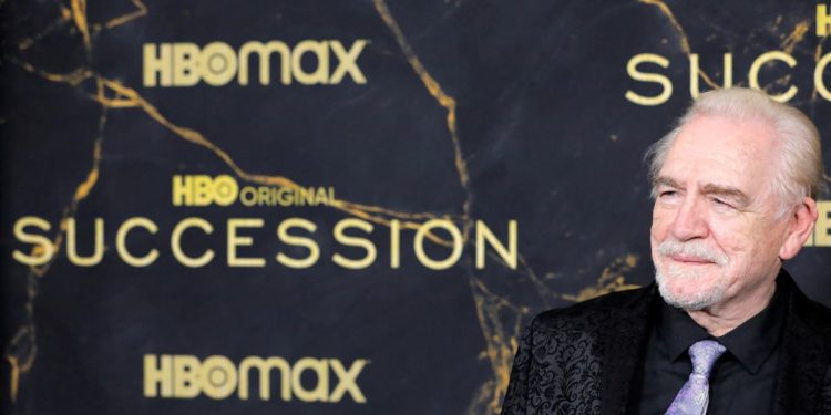 ‘Succession’ star Brian Cox gets into character at final season premiere