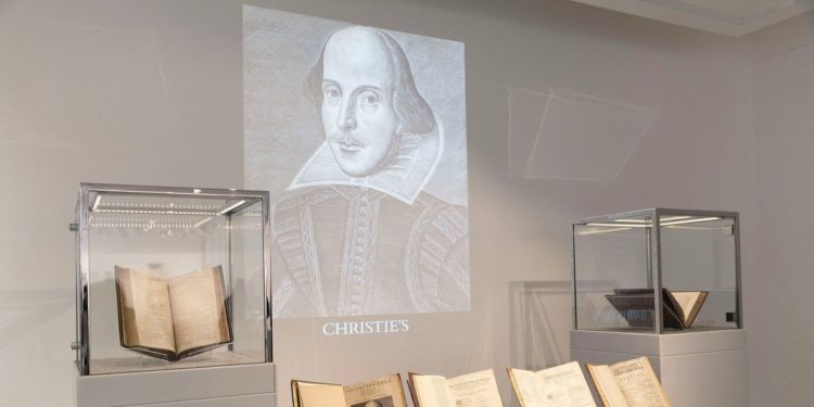 Rare outing for six Shakespeare’s First Folio copies in London