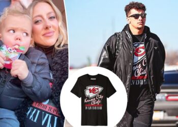 Brittany Mahomes designs custom Amazon merch for Chiefs vs. Raiders game