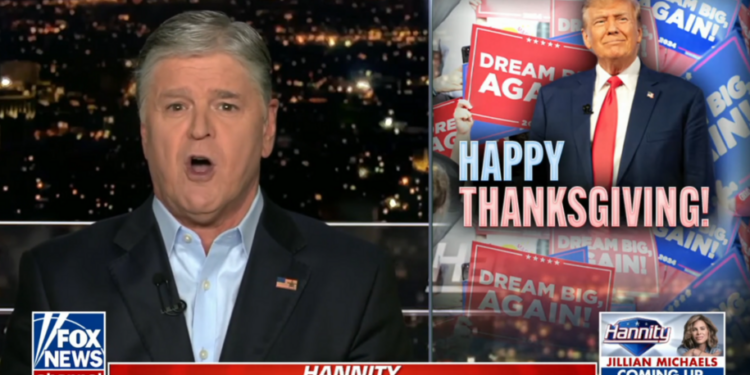 Fox News Thanksgiving message: Be thankful Trump won