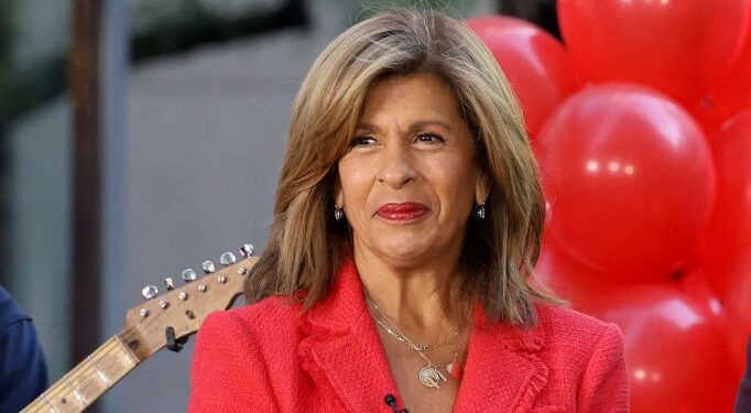NEW YORK, NEW YORK - OCTOBER 08: Hoda Kotb on NBC's "Today" at Rockefeller Plaza on October 08, 2024 in New York City. (Photo by Marleen Moise/Getty Images)