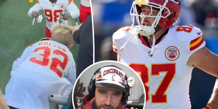 Travis Kelce admits he 'kept on moving' when he saw a little boy fall at NFL game
