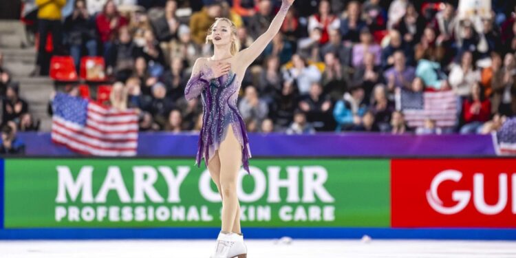 Amber Glenn wins U.S. women’s figure skating’s biggest title in 14 years
