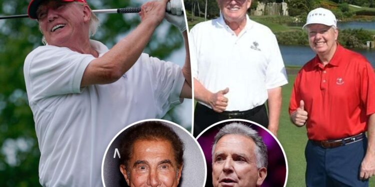 Donald Trump back on Palm Beach golf course