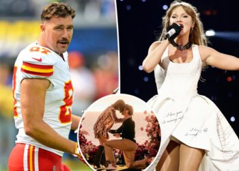 Fans weigh in after Taylor Swift and Travis Kelce react to Josh Allen and Hailee Steinfeld's engagement